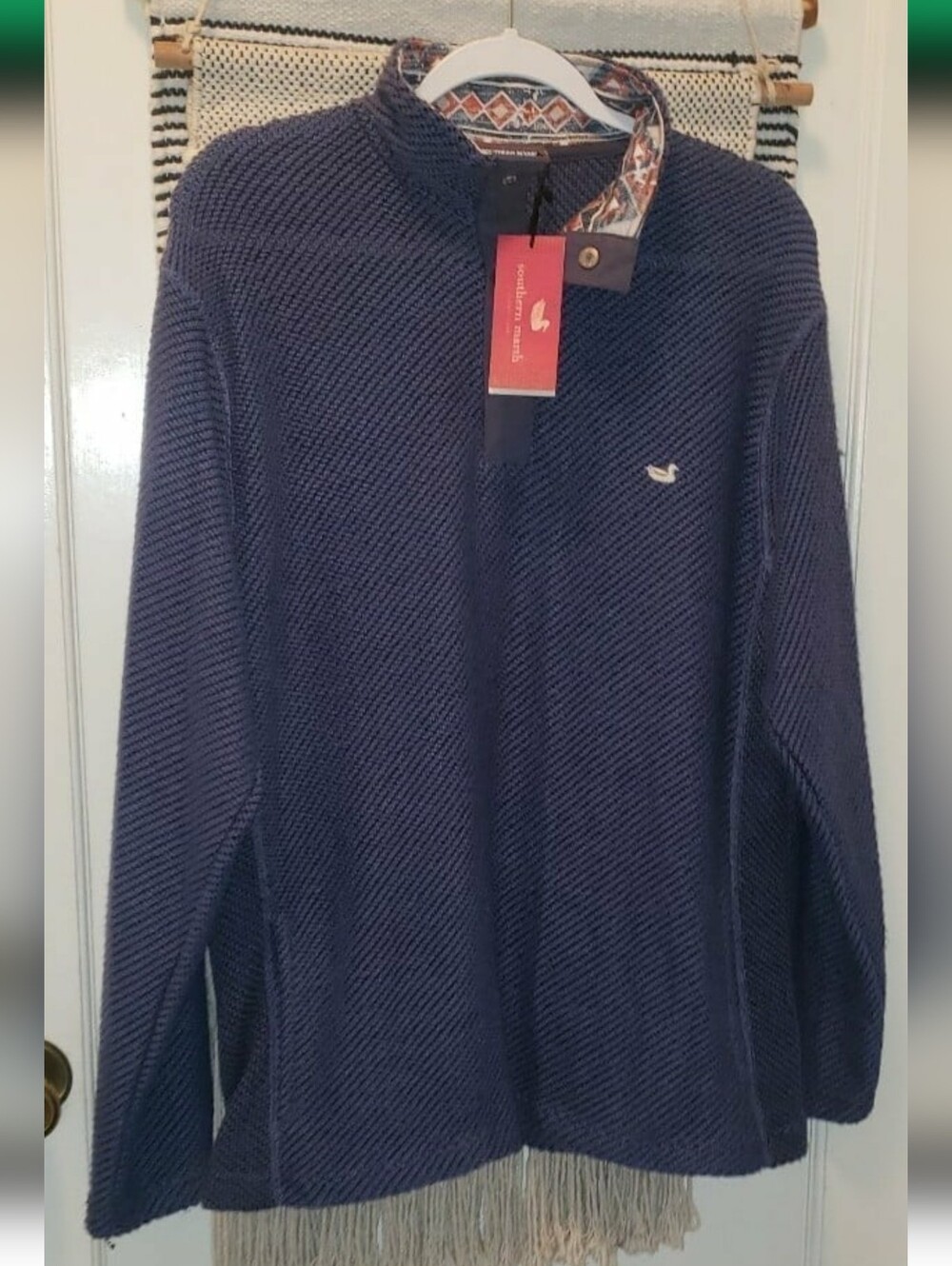 Southern Marsh Pawleys Rope Pullover Quarter Button
